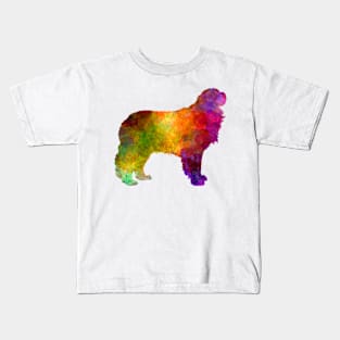 Pyrenean Mastiff in watercolor Kids T-Shirt